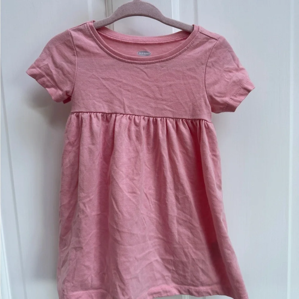 Old Navy 6-12M Girls Pink Short Sleeve Casual Dress